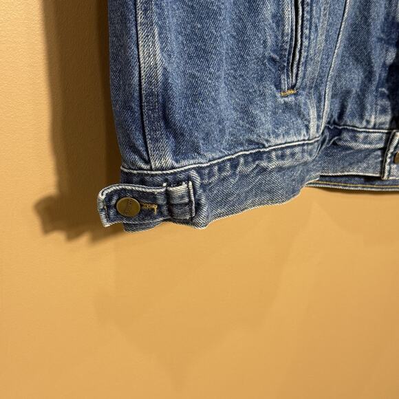 Vtg Carhartt Denim Vest Mens Trucker 2XL Tall Sons of Anarchy Union Made in USA - Picture 7 of 9